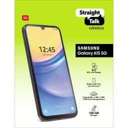 Straight Talk Samsung Galaxy A15, 128GB, Black - Prepaid Smartphone [Locked to Straight Talk] - Thumbnail 11