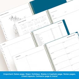 Blue Sky 2025-2026 Academic Year Weekly and Monthly Planner Calendar, July 2025 - June 2026, 12-Month, 8.5" x 11", Flexible Cover, Wirebound - Thumbnail 5