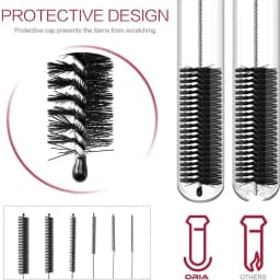 "Long Straw Brush, Nylon Pipe Tube Cleaning Brush, 10 Different Diameters, Straw Cleaner Brush set of 10 for Drinking Straws, Bottles, Keyboards - Thumbnail 3