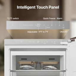 Ca'Lefort 22 Inch Panel Ready Refrigerator,Built-in All Freezer Panel-Ready Fridge,8 Freezer Spaces, for Kitchen & Bar Integration(Panel Not Included) - Thumbnail 4
