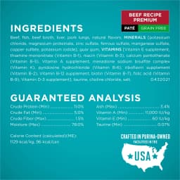 Purina ONE, Grain Free Natural Variety Pack, Wet Cat Food Pate, 3 oz Cans (12 Count) - Thumbnail 5