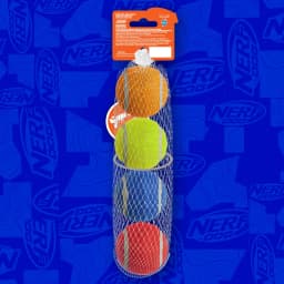 Nerf Dog 2.5 inch Squeak Tennis Ball Toy - 4 Pack - Thumbnail 3