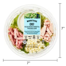 Marketside Chef Salad with Turkey and Uncured Ham, 7.25 oz Bowl (Fresh) - Thumbnail 5