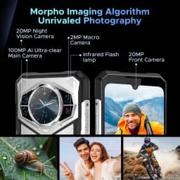 DOOGEE S200 Rugged Phone 5G Unlocked, Android Cell Phone with 1.32" Rear Screen, 32GB RAM+256GB, 10100mAh Battery, 100MP & 20MP Night Vision Camera, ATT, Verizon - Thumbnail 2