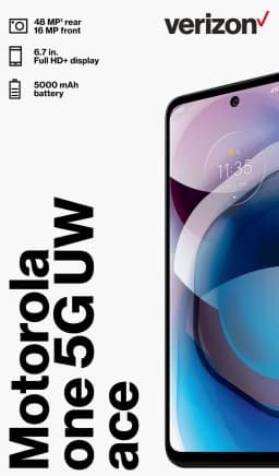 Verizon Motorola One Ace 5G, 64GB, Gray - Prepaid Smartphone [Locked to Verizon Prepaid] - Thumbnail 3
