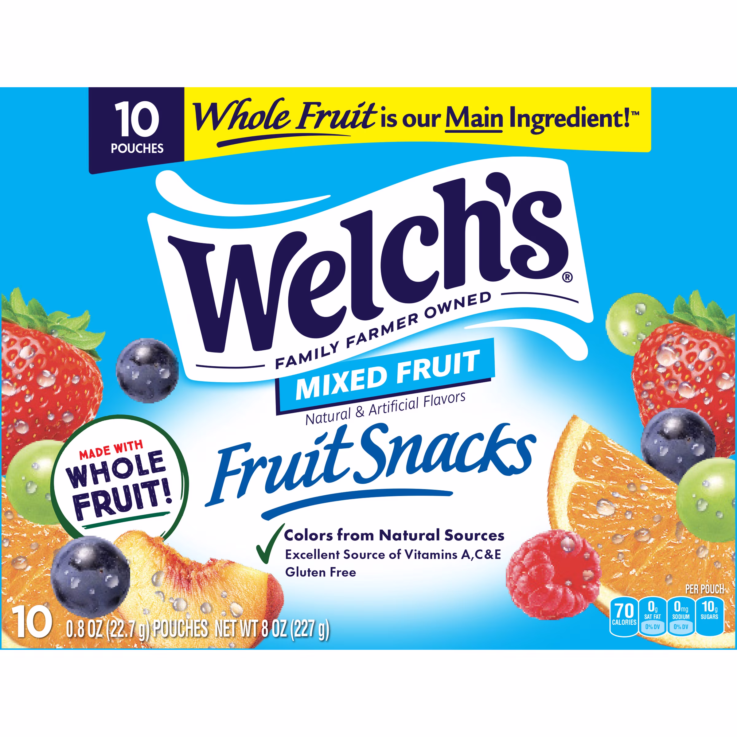 Welch's Fruit Snacks, Mixed Fruit, Soft Kids Snacks, 0.8 oz, 10 Count - Thumbnail 8