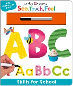 See, Touch, Feel Skills for School: ABC (See, Touch, Feel): A Wipe-Clean Book to Help Kids Write Their Letters (Board Book) - Thumbnail 2