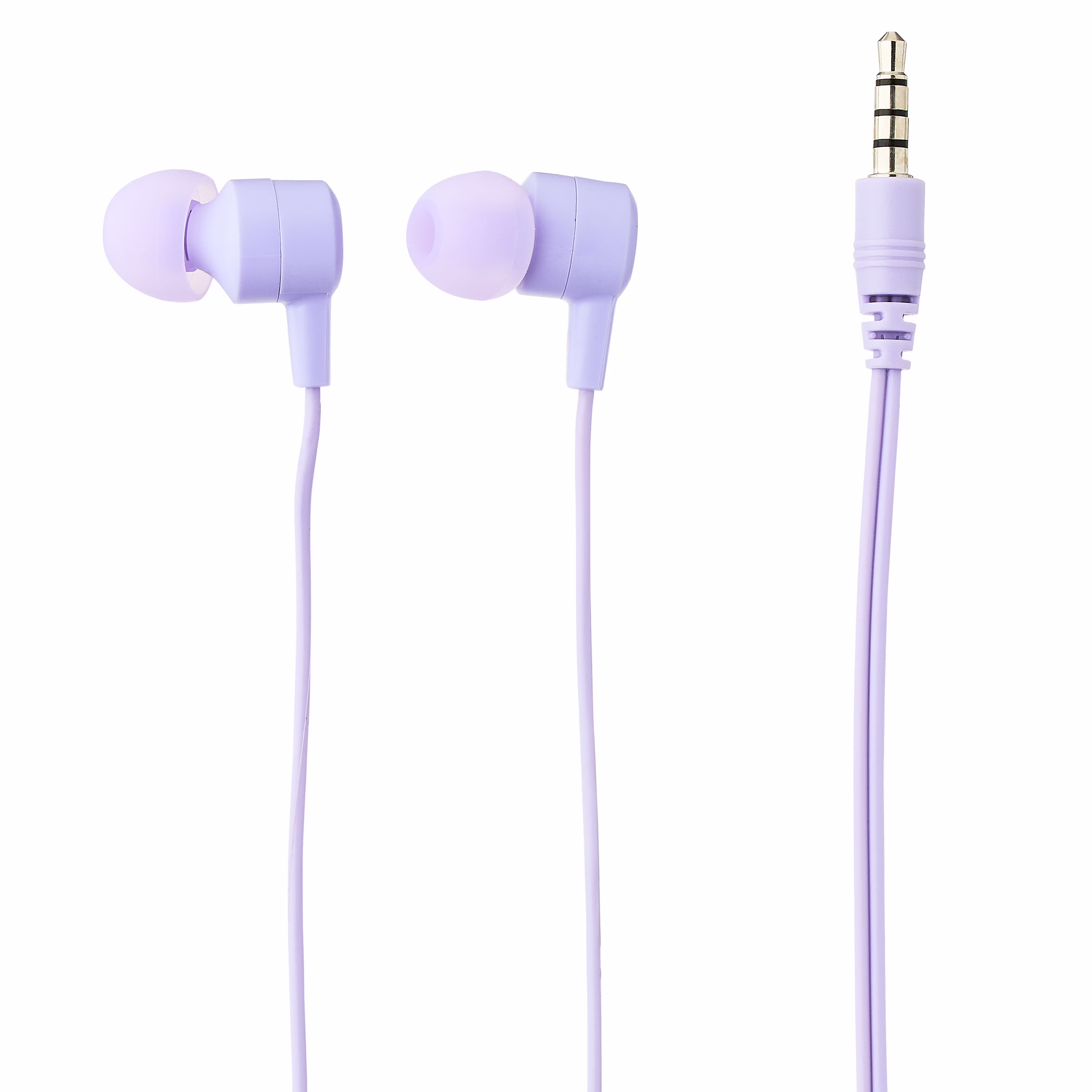 onn Lilac Wired In-Ear Earphones with Built-in Microphone - Thumbnail 1