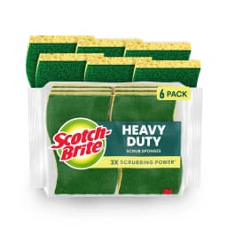 Scotch-Brite Heavy Duty Cleaning Scrub Sponge, 6 Dish Sponges - Thumbnail 1