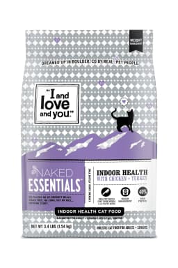 "I and love and you" Naked Essentials Dry Cat Food, Indoor Health, 3.4 lb Bag - Thumbnail 1