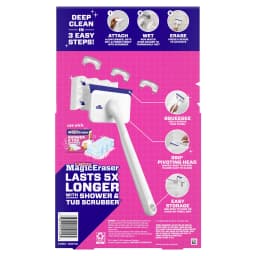 Mr. Clean Shower & Tub Scrubber, Starter Kit, 1 Scrubber & 2 Erasers - Thumbnail 15