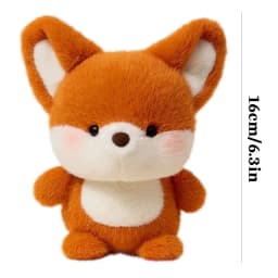 YiJuHui 1pcs Plush Realistic Fox Stuffed Animal Ultra Soft Sleep Aid Anxiety Relief Companion Toy for Adults - Thumbnail 3