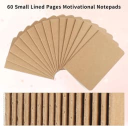 Y&N - 60 Packs Mini Notebooks Bulk, Lined Pages Small Pocket Notebook Kraft Paper Prizes Classroom Gift Exchange End of The Year Gifts for Students - Thumbnail 4