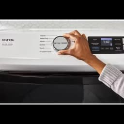 Maytag 27 Inch Smart Pet Pro Front Load Washer with 5.0 cu. ft. Capacity in White MFW7020RW - Thumbnail 3