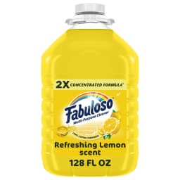 Fabuloso 2X Multi-Purpose Cleaner, No Rinse Floor Cleaner, Refreshing Lemon Scent, 128 fl oz - Thumbnail 1