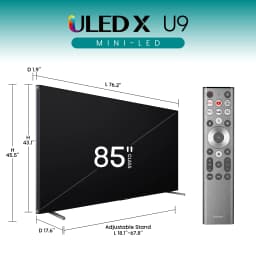 Hisense 85-Inch Class U9 Series Mini-LED ULED 4K UHD Google Smart TV (85U9N, 2024 Model) - QLED, Native 144Hz - Thumbnail 2