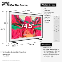 Samsung 75 inch The Frame Pro LS03FW 4K Neo QLED Mini LED Smart TV (2025) - Thumbnail 9