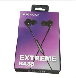 New Knack- Magnavox In-Ear Silicon Earbuds With Extreme Bass - Black - Thumbnail 1