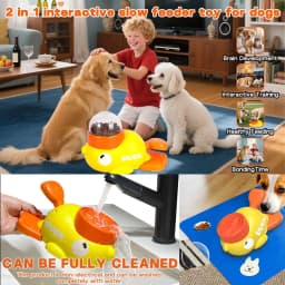 Interactive Dog Toys，Dog Interactive Treat Dispenser Toy，Promotes IQ Training and Entertainment Reduces Bloating Anti-Gulping - Thumbnail 8