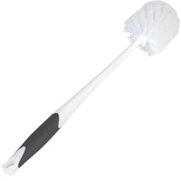 Clorox Toilet Plunger and Bowl Brush Combo Set with Caddy, White - Thumbnail 2