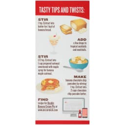 McCormick Non-GMO Gluten Free Banana Extract, 2.0 fl oz Box - Thumbnail 9