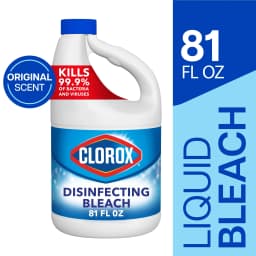 Clorox Disinfecting Liquid Bleach Cleaner, Regular Scent, 81 fl oz - Thumbnail 1