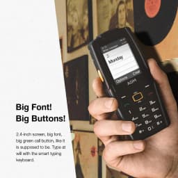 AGM M6 128MB Rugged Phone (Unlocked), Black - Thumbnail 5