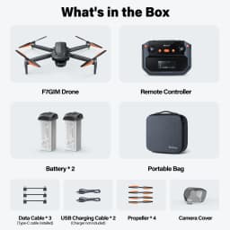 Bwine F7GIM Drone with 6K UHD Camera, 3-Axis Brushless Gimbal, 4K/30fps Video, GPS Smart Control for Adults and Beginners, 70Mins, 10000FT FPV - Thumbnail 3