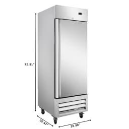 27 in. Commercial One Door Convertible Refrigerator/Freezer with 23 Cu. Ft. Capacity in Stainless Steel, ETL Listed (KM-RIC-1DSS) - Thumbnail 13