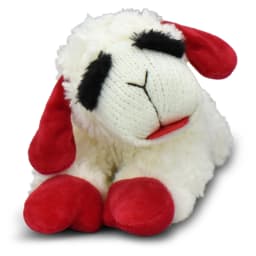 Multipet Plush Lamb Chop Dog Toy with Squeaker, Medium - Thumbnail 2