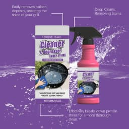 Fast Acting Heavy Duty Grill Degreaser Spray, 2026 New BBQ Grill Cleaner, Multi Functional Grease Remover for Outdoor Grill, Grill Cleaning Spray - Thumbnail 4
