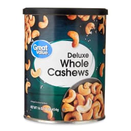 Great Value Deluxe Whole Cashews, Salted, 16 oz - Thumbnail 1