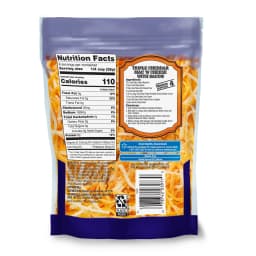 Great Value Triple Cheddar Finely Shredded Cheese, 8 oz Bag - Thumbnail 6