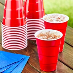 Great Value Red Disposable Plastic Party Cups, 18 oz, 50 Count - Thumbnail 2