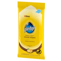 Pledge Expert Care Wood Wipes, Shines and Protects, Removes Fingerprints, Lemon Scent, 24 Count (Pack of 6) - Thumbnail 12