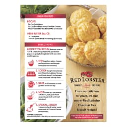 Red Lobster Cheddar Bay Biscuit Mix, Garlic Herb Seasoning Included, Cheddar Biscuit Mix, 11.36 Oz - Thumbnail 13