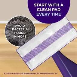 Swiffer Wet Jet Mopping Floor Cleaner Bundle Includes 1 Spray Mop Device, 20 Mop Pad Refills & 1 Fresh Scent Mopping Solution - Thumbnail 9