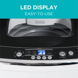 BLACK+DECKER Small Portable Washer 0.9 cu. ft., 5 Cycles, Transparent Lid & LED Display - Thumbnail 2