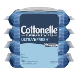 Cottonelle Ultra Fresh Flushable Wet Wipes, 4 Flip-Top Packs - Thumbnail 7