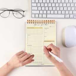 TOPRenddon A5 Spiral Notebook Planner - Daily To Do List Notepad for Students & Professionals, 50 Page Productivity Journal with Lay-Flat Design - Thumbnail 4