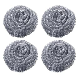 4pcs Stainless Steel Scrubber Scrubbing Scouring Pad Magic Eraser Sponges Clean Pot Pan and Broiler Rack Steel Wool for Kitchen Bathroom - Thumbnail 2