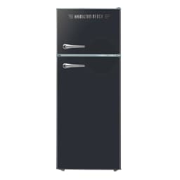 Hamilton Beach 7.5 Cu. Ft. Retro Top Freezer Refrigerator, Black - Thumbnail 1