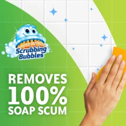 Scrubbing Bubbles Disinfectant Bathroom Shower & Tub Cleaner Grime Fighter Aerosol Spray, Citrus, 20 oz - Thumbnail 3