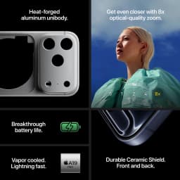 Straight Talk Apple iPhone 17 Pro Max, 5G, 512GB, Deep Blue - Prepaid Smartphone [Locked to Straight Talk] - Thumbnail 4