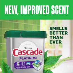 Cascade Platinum Dishwasher Pods, Dishwasher Detergent, Dish Detergent Soap, Fresh, 12 Count - Thumbnail 8