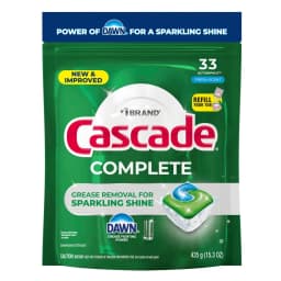 Cascade Complete Dishwasher Detergent Fresh, 33ct - Thumbnail 7