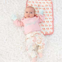 The Peanutshell Baby Girl Pink Floral Elephant Cotton Layette Gift Set, Baby Clothes Essentials, 30-Piece - Thumbnail 7