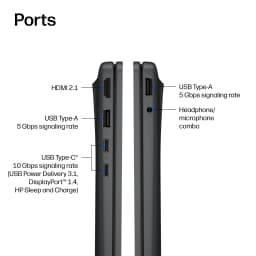 HP OmniBook 3 16 inch Laptop Next Gen AI PC 2K IPS Display Windows Snapdragon X 16GB 512GB SSD Mica Silver - Thumbnail 7