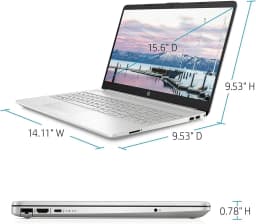 [Windows 10 Pro] HP 15 15.6" HD Laptop Computer, AMD Ryzen 3 3250U, 8GB SDRAM, 1TB HDD + 128GB SSD, Bluetooth, WiFi - Thumbnail 6