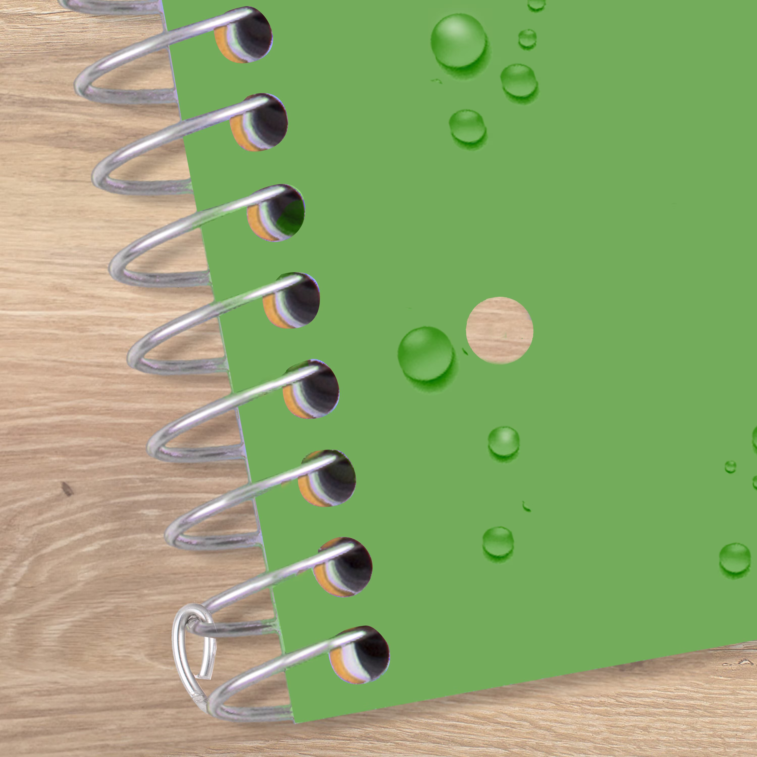 Five Star Retro Green College Ruled 1 Subject Notebook with Study App, 8.5" x 11", Poly Cover, Spiral, 100 Sheets - Thumbnail 4